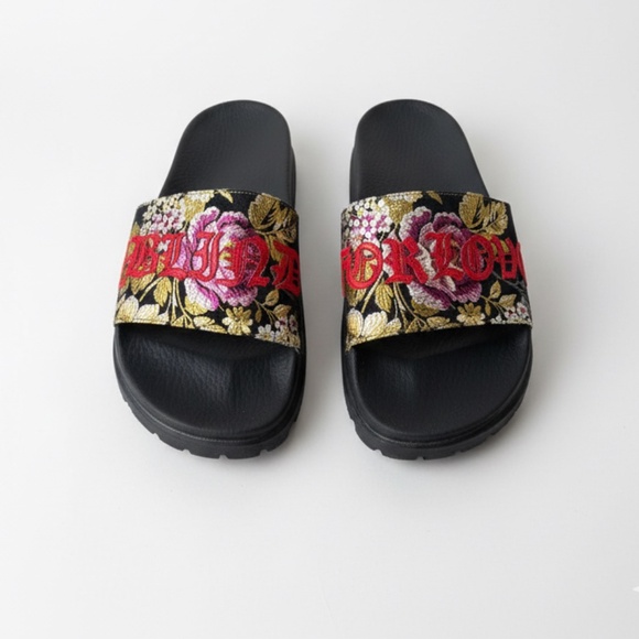 Gucci Blind-For-Love Slides, U.S. 12 - Picture 1 of 4